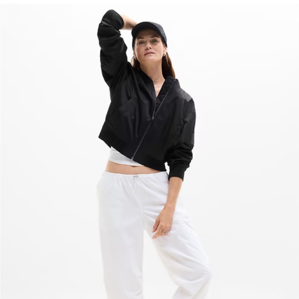 NWT Flex Bomber Women's Black Bomber Jacket size L - Picture 3 of 11